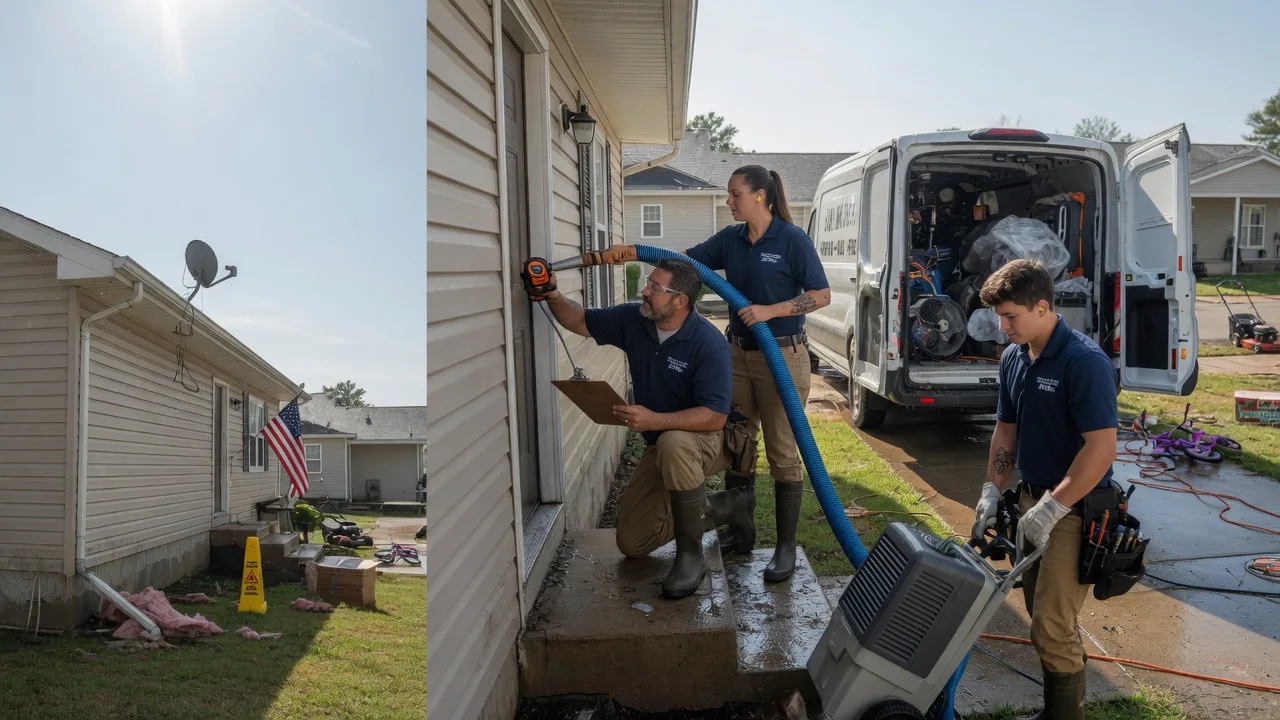 Ceiling Water Damage Restoration in Dustin, OK near me